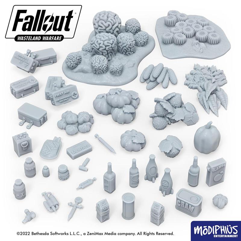Fallout: Wasteland Warfare - Print at Home - Chems, Meds, and Food