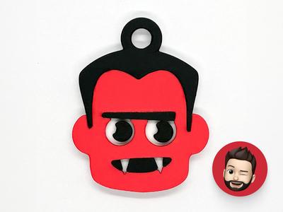 Halloween Dracula keychain
