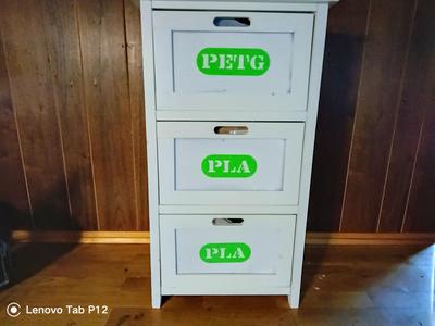 Pla and Petg labels for draweres