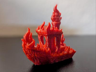 Flame Benchy – The Burning Testboat