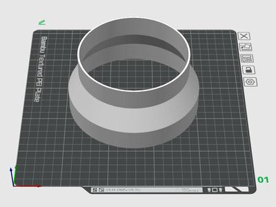 150 mm - 125 mm Male-to-male Connector