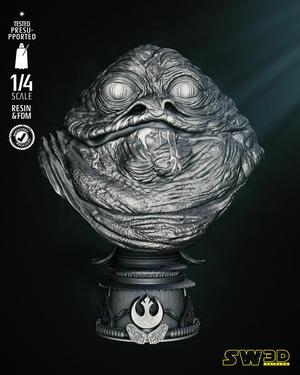 JABBA BUST PORTRAIT - TESTED AND READY FOR 3D PRINTING