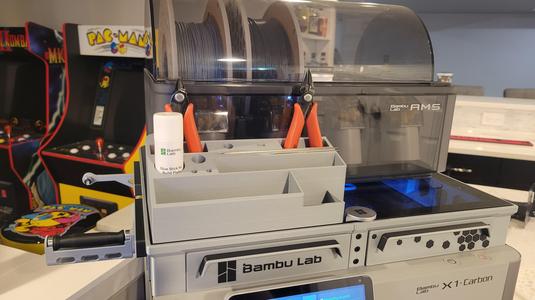 Bambu Lab Carbon X1/C with AMS Top HALF Tool Storage