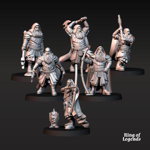 6x Kalak Dwarf Explorer | Kalak Dwarves | Fantasy | Ring of legends