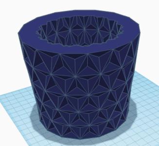 low poly plant pot