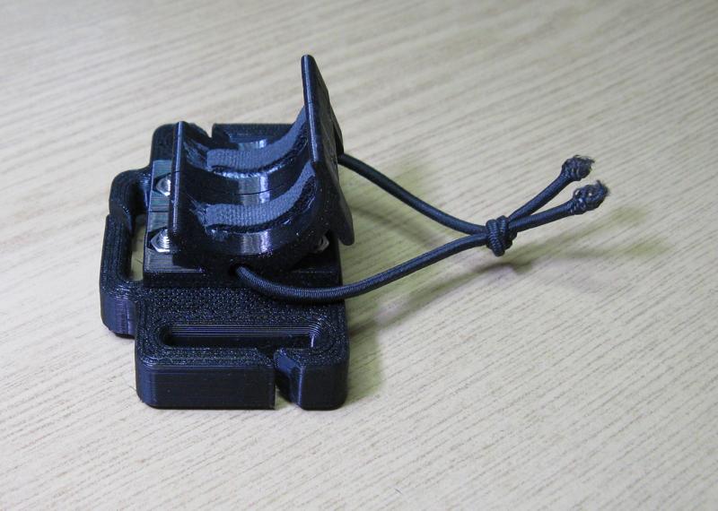 Headlamp right-angle lamp headstrap quickrelease mount
