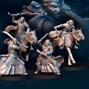 2x Bloody Elf Brother - Foot and Mounted | Bloody Elves | Davale Games | Fantasy