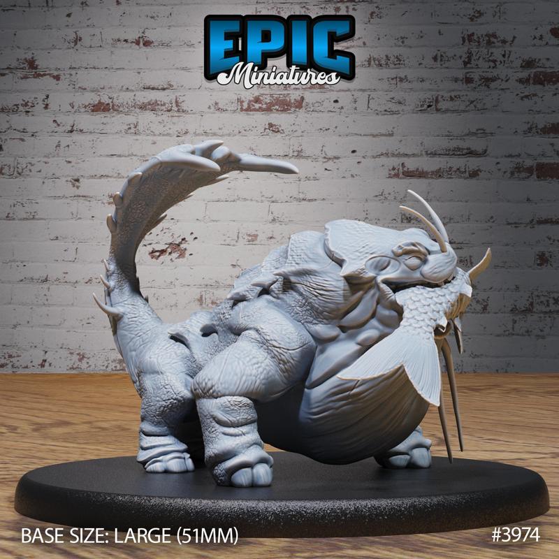 Whale Cat Fish ‧ DnD Miniature ‧ Tabletop Miniatures ‧ Gaming Monster ‧ 3D Model ‧ RPG ‧ DnDminis ‧ STL FILE