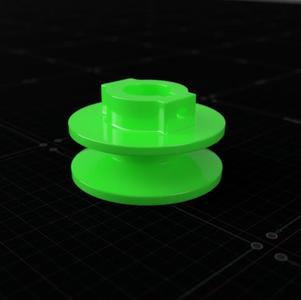 Pulley for 4L, A V-Belts, 2" OD, for 5/8" Shaft