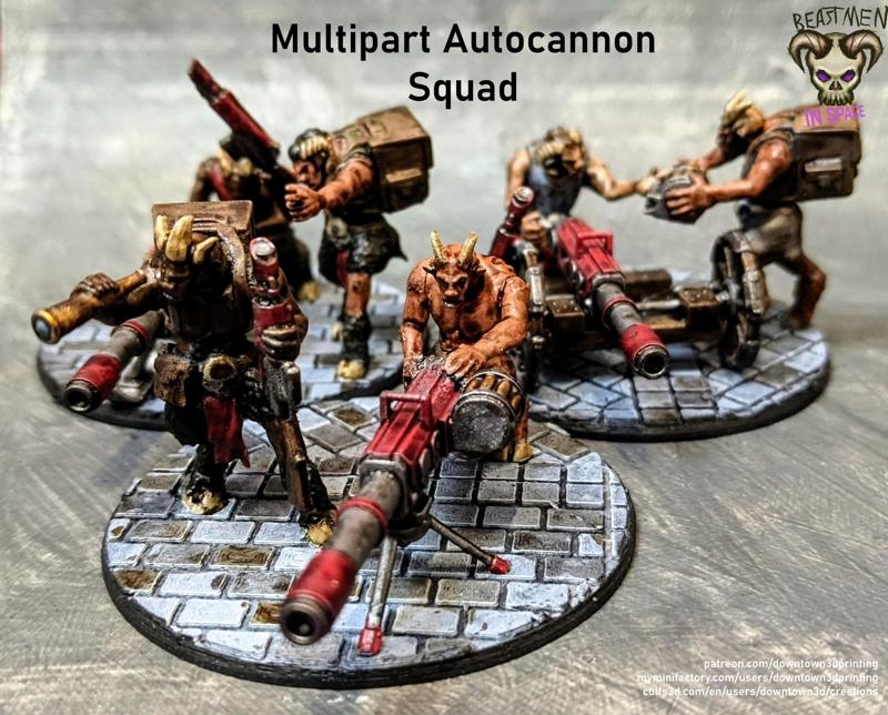 Beastmen in Space! Multipart Autocannon Squad