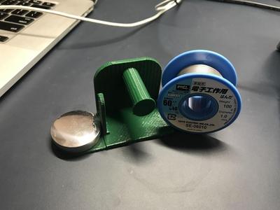 Soldering wire holder