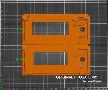 MK3S MK3S+ LCD Cover (Correct Size)