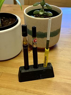 Vape pen vertical stand + charger holder