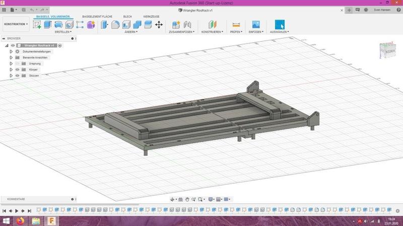 Jeep Wrangler JK Roofrack SCX10/2