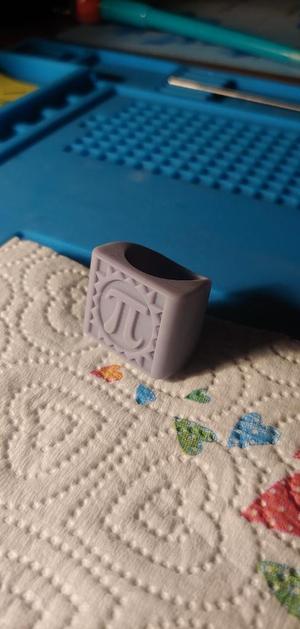 "Pi" Symbol Ring 