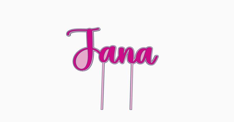 Jana Cake Topper