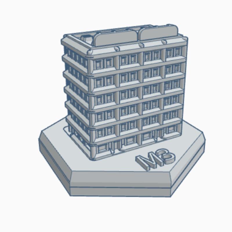 Apartments with Bodegas Hex Map Scale HMSSF050
