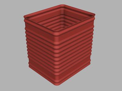 Poop Vase, big size FAST print only 1h, bin bucket