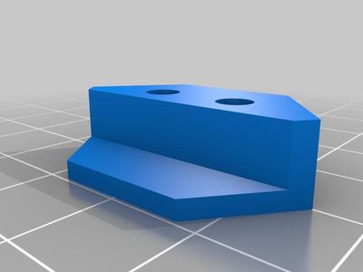 2-screw hex mirror clip for 6 mm mirror