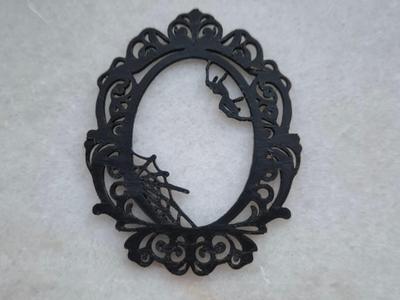 Vintage Halloween Spider Web Frame
