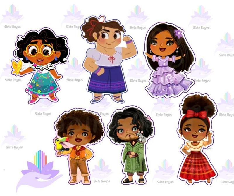 set Disney Encanto / 6 cookie cutters Characters Madrigal Family