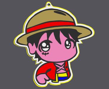onepiece keychain small Luffy