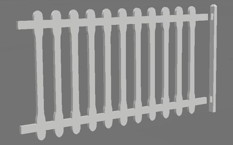 FS-Italian Style Railway Fence