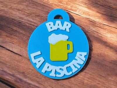 BAR LA PISCINA Keychain