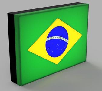 World Flags - Brazil LED Lamp