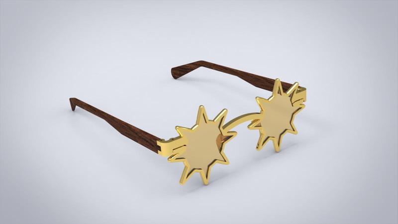 Eye Glasses : Star shaped