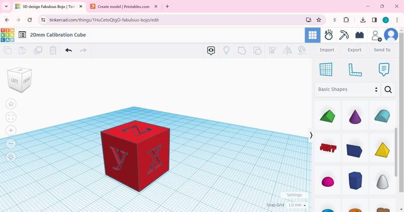 20mm Calibration Cube