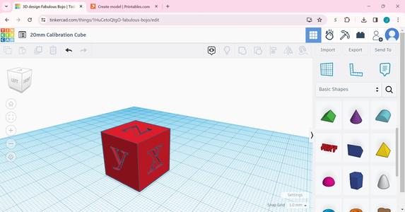 20mm Calibration Cube