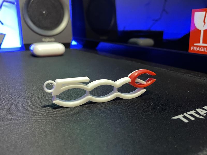 500c Keychain (Fiat or Abarth 500c Cabrio)