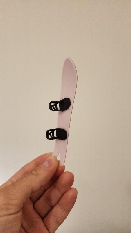 Snowboard with bindings