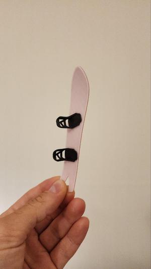 Snowboard with bindings