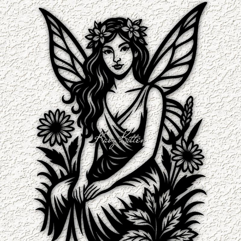 garden fairie element fairy wall art home decor