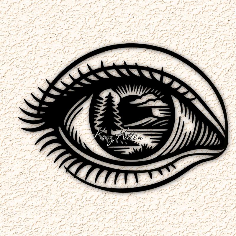 eyeball scenery WALL ART HOME DECOR