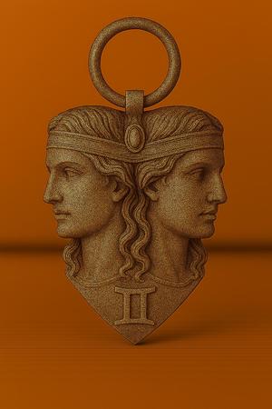 Geminis keychain