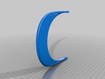 face mask with extra material for arms for better print