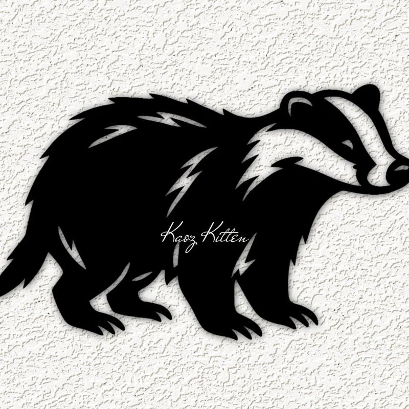 honey badger wall art home decor