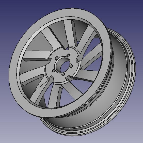 WHEEL RIM FOR RC CAR 3D MODEL DESIGN