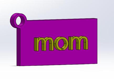 mom keychain