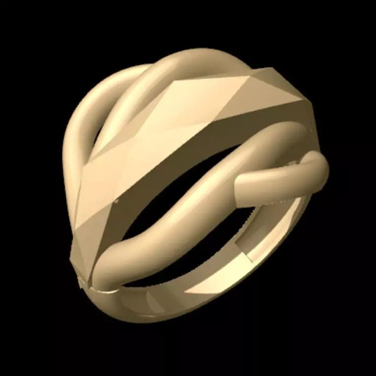 Women Chiseled Ring 3