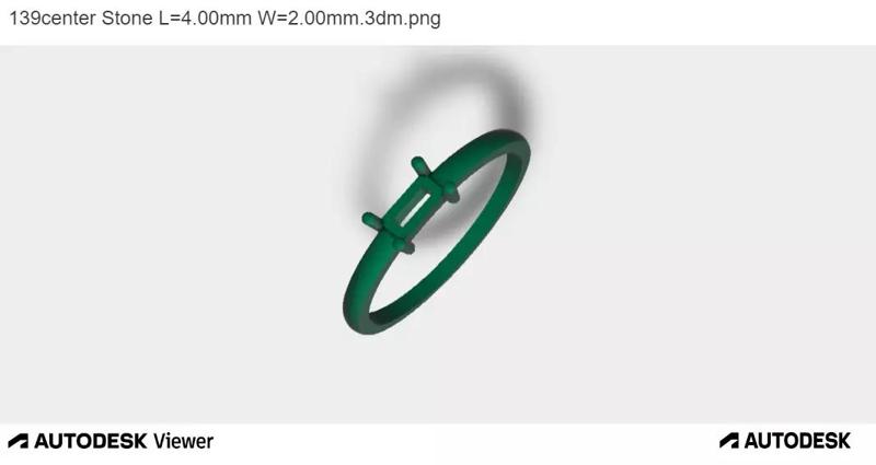Woman Ring With Emerald Cut Centre Stone