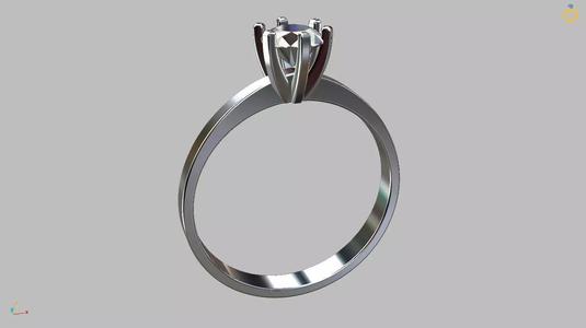 Solitaire Ring 5 00mm Gem