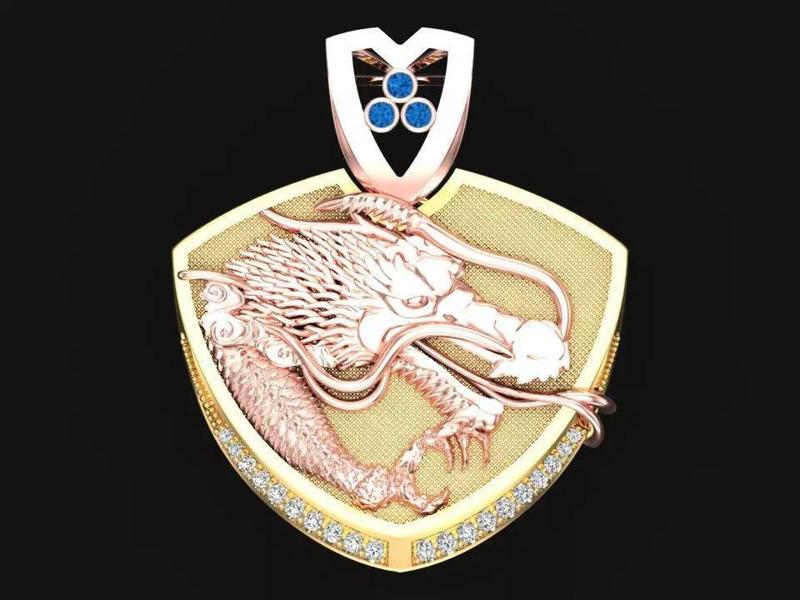 Dragon Pendant - Mens Pendant - N845