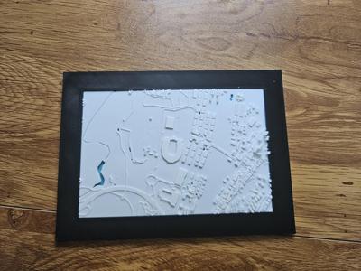 3D Relief of the City with Stadium of Gran Canaria