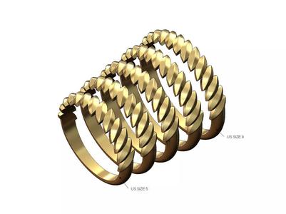 Tilted wheat leaf band