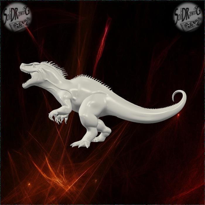Realistic Carnotaurus Dinosaur Statue – SoliDRawinGs SG965