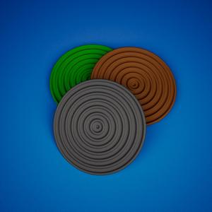 Drink Coaster | Cup Coaster | Spiral Pattern Drink Coasters